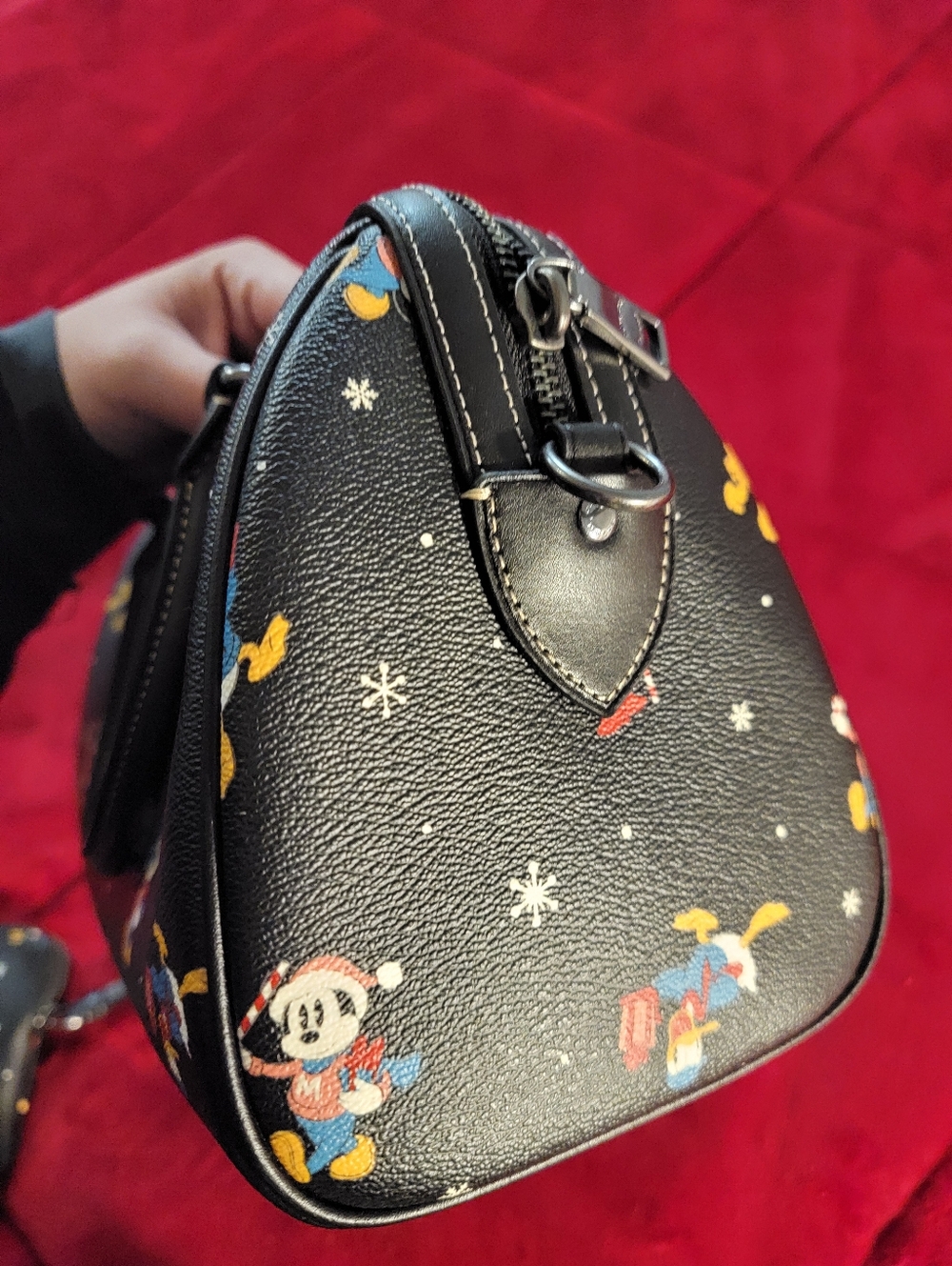 Coach Black Disney Mickey & Friends Mini Satchel with Pouch - Picture 12 of 13